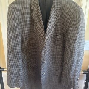 Joseph Abboud Black and White Sport Coat with Notched Lapels